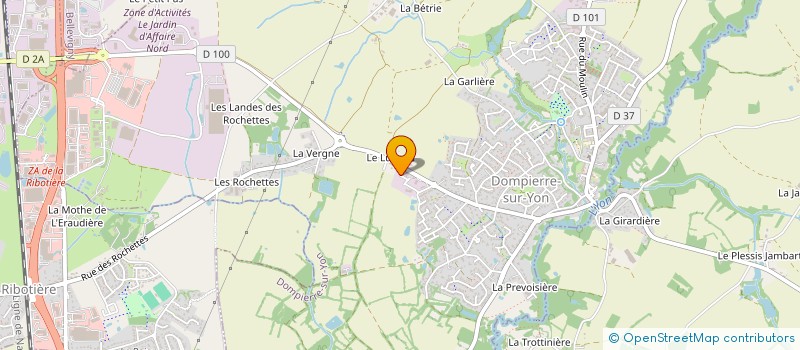 localisation de l'entreprise DESFEUX PAYSAGE  DOMPIERRE-SUR-YON