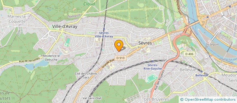 localisation de l'entreprise DESFRAY-INVEST à SEVRES
