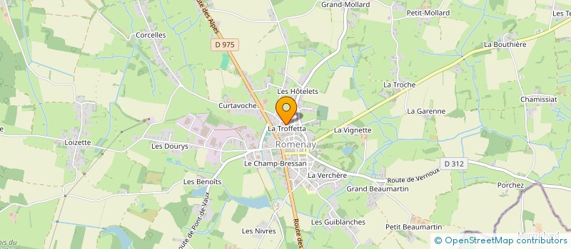 localisation de l'entreprise DESGRANGES  ROMENAY