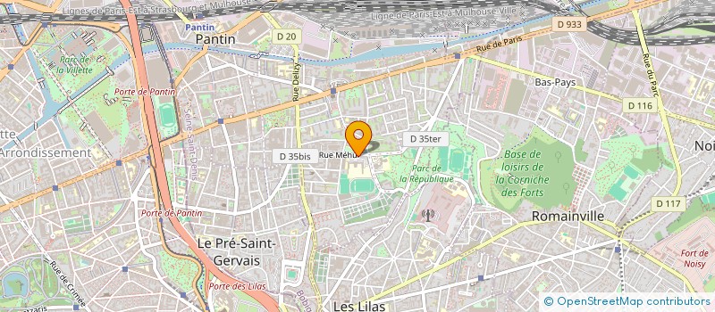 localisation de l'entreprise DESH PERMIS  PANTIN