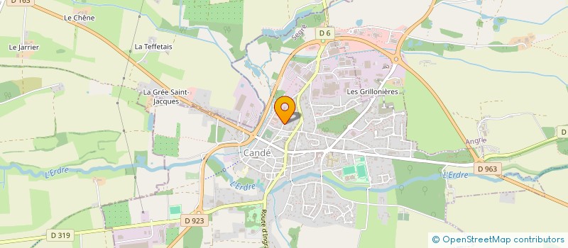 localisation de l'entreprise DESHAIES COMBUSTIBLES à CANDE