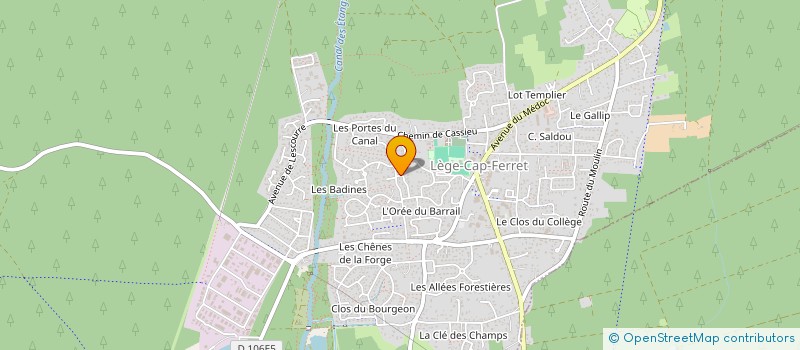 localisation de l'entreprise DESHAIS  LEGE-CAP-FERRET