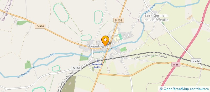 localisation de l'entreprise DESHAYES à NONANT-LE-PIN