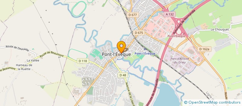 localisation de l'entreprise DESHOULLES  PONT L'EVEQUE