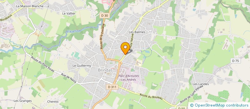 localisation de l'entreprise DESHYCLIM  BRINDAS