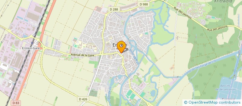 localisation de l'entreprise DESIBULLES  ERSTEIN