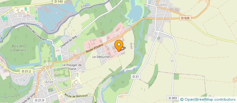 localisation de l'entreprise DESICY PARE-BRISE à ANET