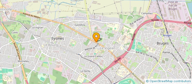 localisation de l'entreprise DESIFLOR à EYSINES