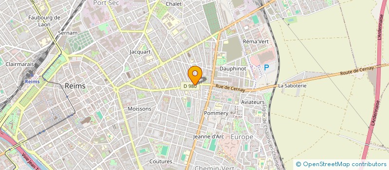 localisation de l'entreprise DESIGN  REIMS