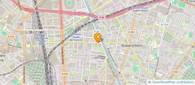 localisation de l'entreprise DESIGN ACADEMIC à AUBERVILLIERS