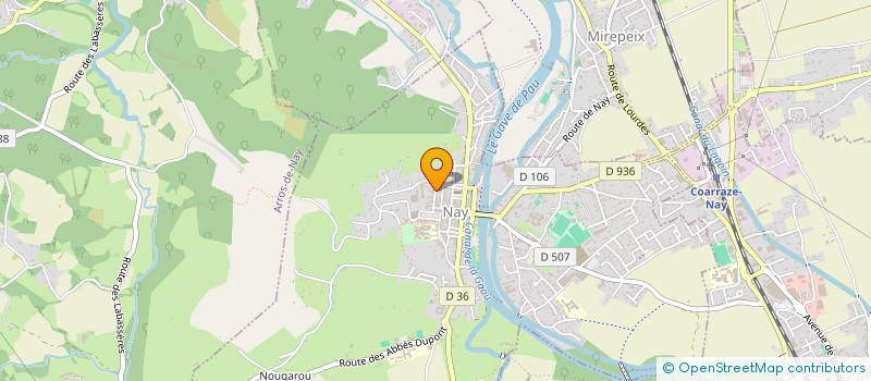 localisation de l'entreprise DESIGN&ACIER à NAY