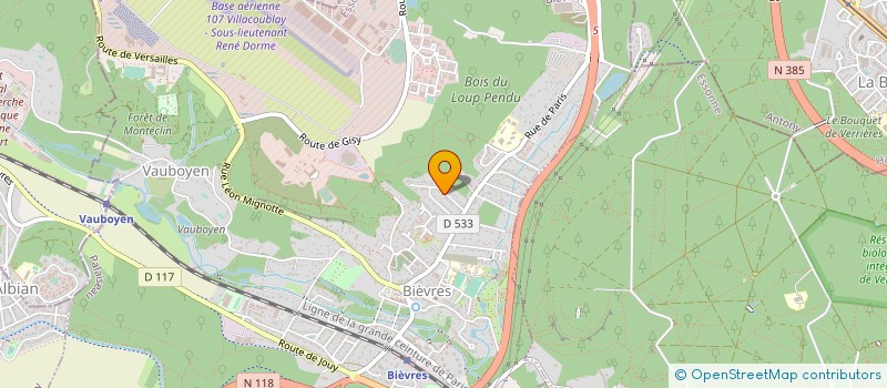 localisation de l'entreprise DESIGN ATTITUDE CONCEPT  BIEVRES