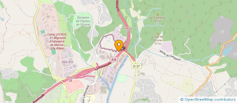 localisation de l'entreprise DESIGN AUDIO à FREJUS