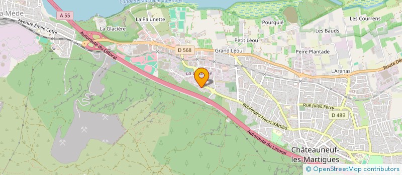 localisation de l'entreprise DESIGN AUTO 13  CHATEAUNEUF-LES-MARTIGUES