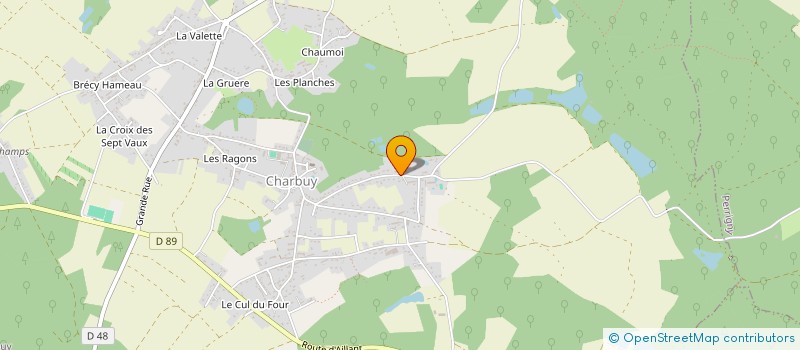 localisation de l'entreprise DESIGN AUTO 89  CHARBUY