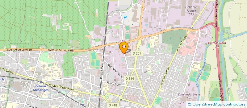 localisation de l'entreprise DESIGN AUTOMOBILES  COLMAR