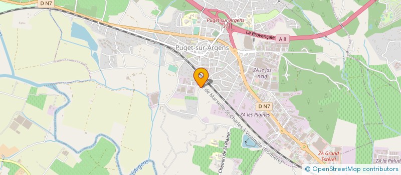 localisation de l'entreprise DESIGN BATI à PUGET-SUR-ARGENS