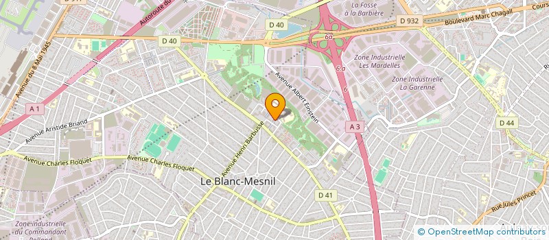 localisation de l'entreprise DESIGN BATI à LE BLANC-MESNIL