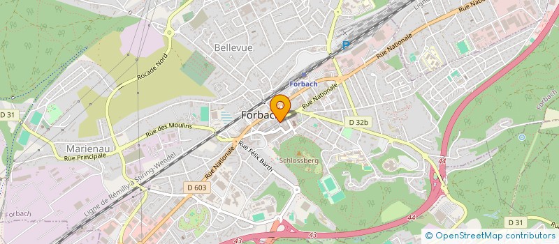 localisation de l'entreprise DESIGN BATIMENT IMMOBILIER  FORBACH