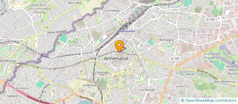 localisation de l'entreprise DESIGN BEAUTE  ANNEMASSE