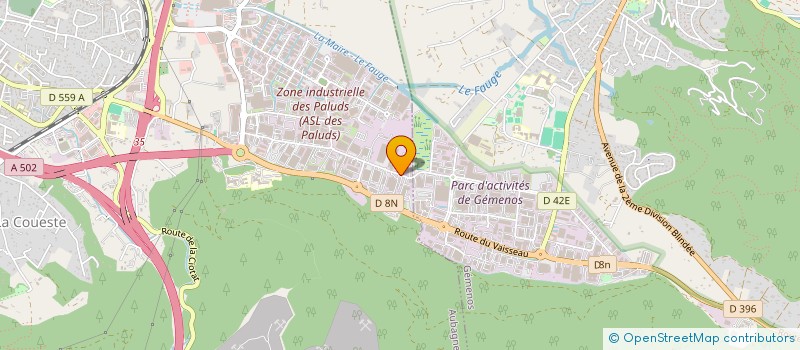 localisation de l'entreprise DESIGN BOIS CONSTRUCTION  AUBAGNE