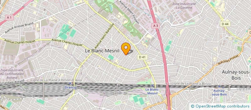 localisation de l'entreprise DESIGN & BUILD à LE BLANC-MESNIL