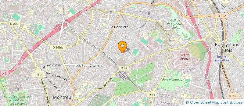 localisation de l'entreprise DESIGN BY AUDREY à MONTREUIL