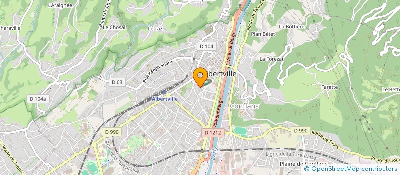 localisation de l'entreprise DESIGN BY MI  ALBERTVILLE