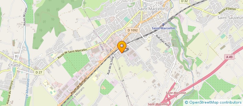 localisation de l'entreprise DESIGN CARRELAGE  SAINT-MARCELLIN