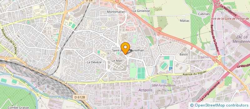 localisation de l'entreprise DESIGN CARRELAGE à BEZIERS