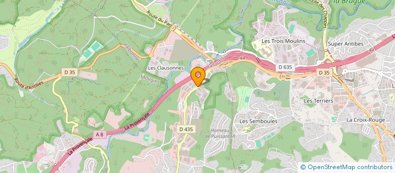 localisation de l'entreprise DESIGN CARRELAGES  VALLAURIS