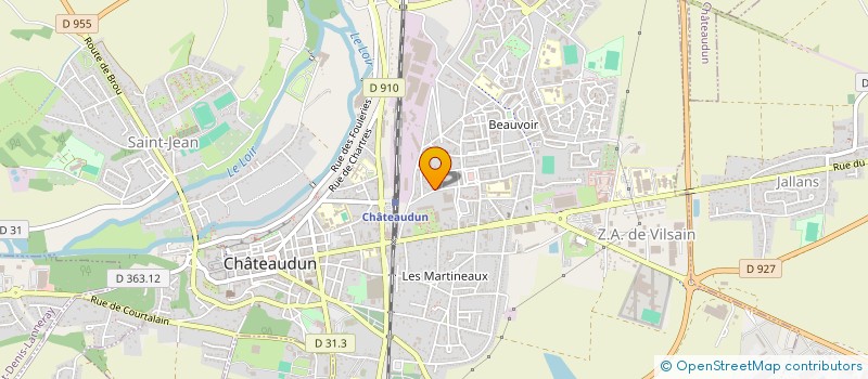 localisation de l'entreprise DESIGN CENTER à CHATEAUDUN