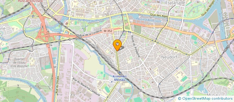 localisation de l'entreprise DESIGN' COIFFURE à STRASBOURG