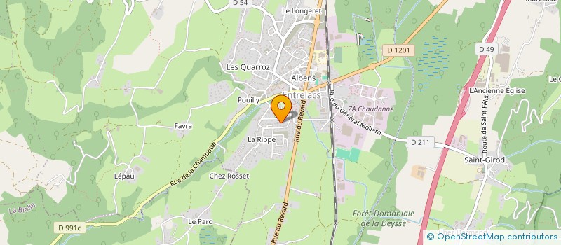 localisation de l'entreprise DESIGN COIFFURE  ANNECY