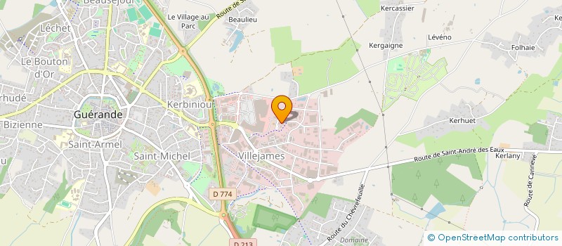 localisation de l'entreprise DESIGN COLOR à GUERANDE