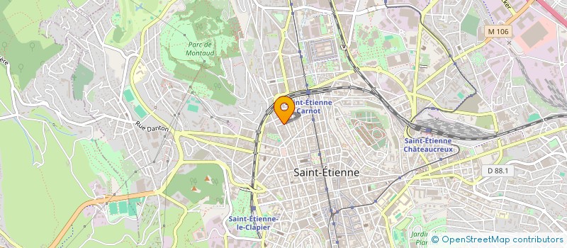 localisation de l'entreprise DESIGN COMMUNICATION à SAINT-ETIENNE