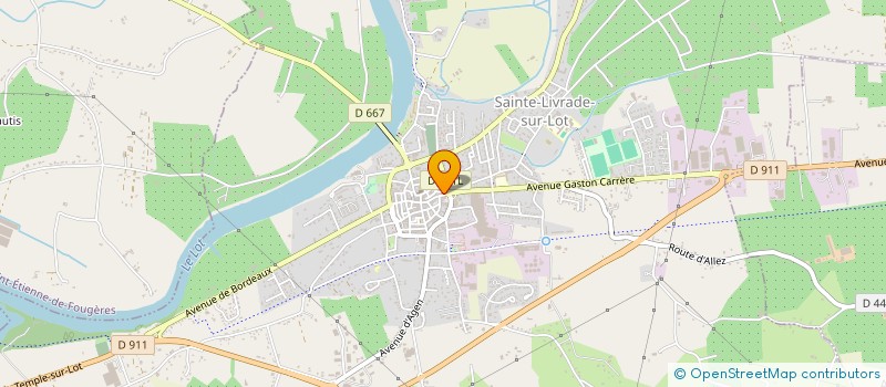 localisation de l'entreprise DESIGN'CONCEPT  SAINTE-LIVRADE-SUR-LOT