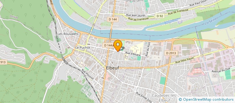 localisation de l'entreprise DESIGN CONSTRUCTION à ELBEUF