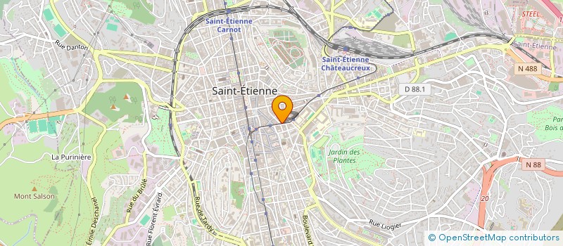 localisation de l'entreprise DESIGN&CREATION à SAINT-ETIENNE