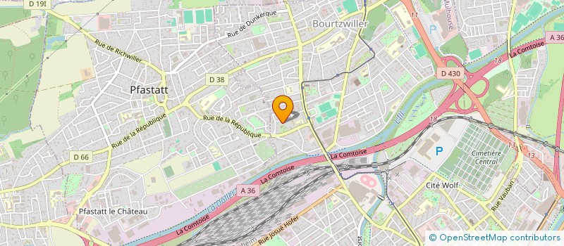 localisation de l'entreprise DESIGN CREATION  MULHOUSE