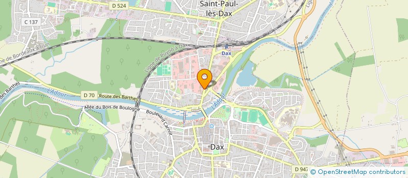 localisation de l'entreprise DESIGN CUISINES à DAX