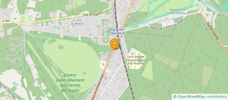 localisation de l'entreprise DESIGN CV  CHANTILLY