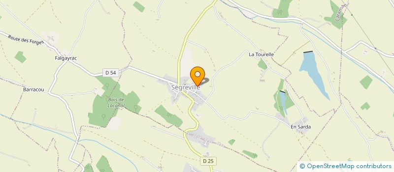 localisation de l'entreprise DESIGN'DECO  SEGREVILLE