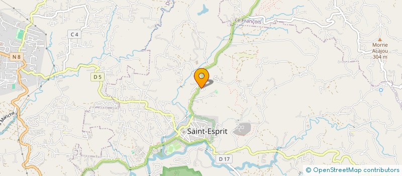 localisation de l'entreprise DESIGN DECO  SAINT-ESPRIT