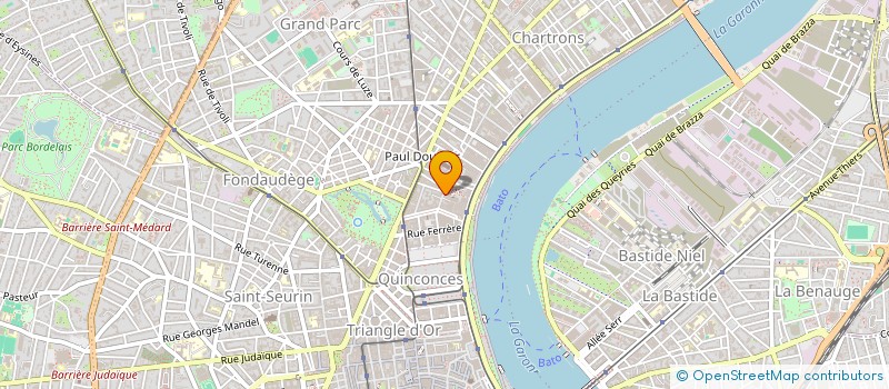 localisation de l'entreprise DESIGN + DECORATION à BORDEAUX