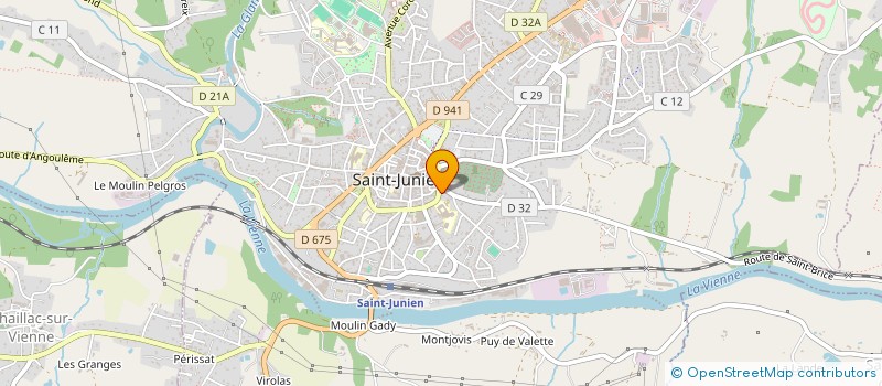 localisation de l'entreprise DESIGN DENTAL  SAINT-JUNIEN