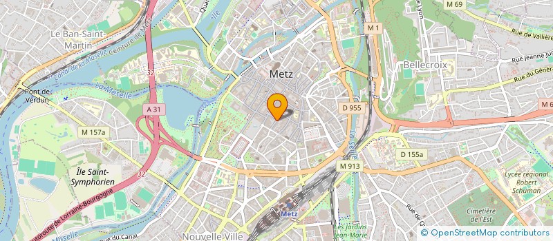 localisation de l'entreprise DESIGN DIFFUSION à METZ