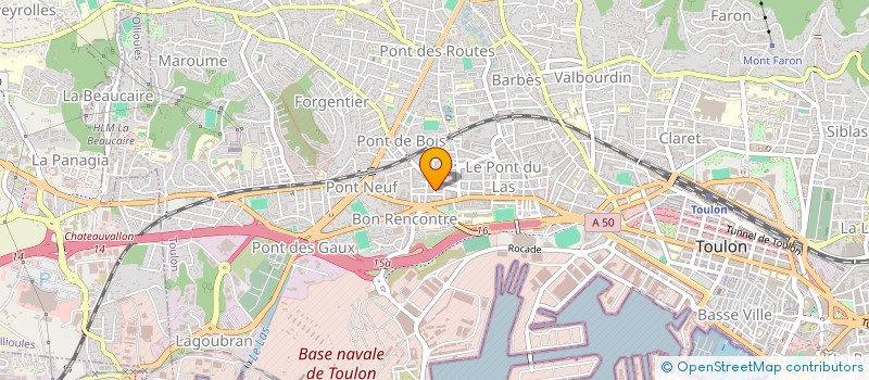 localisation de l'entreprise DESIGN-ECO PACA à TOULON
