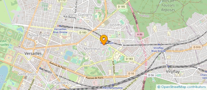 localisation de l'entreprise DESIGN ' ED à VERSAILLES