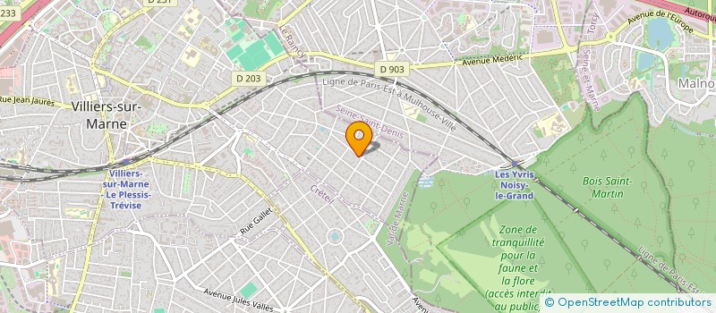 localisation de l'entreprise DESIGN ELECTRO ACOUSTIC DISTRIBUTION  VILLIERS-SUR-MARNE